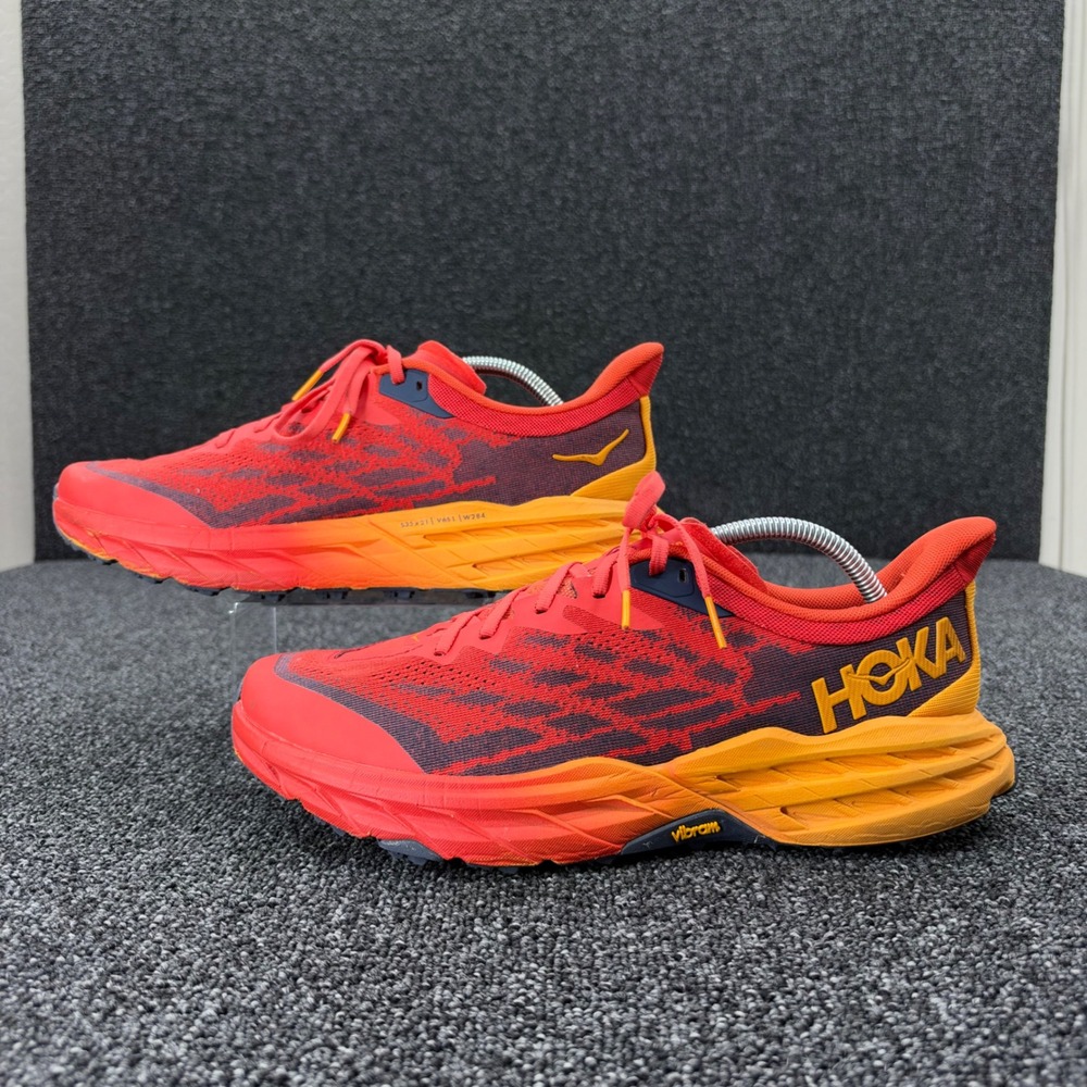 Hoka Speedgoat 5 Wide Trail Running Shoes Mens 10.5 2E Fiesta Orange fair gym